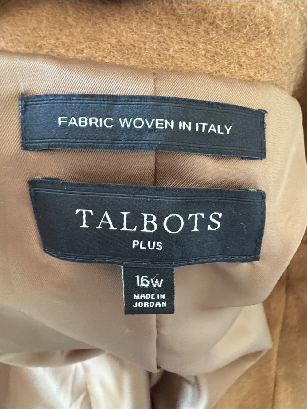 Talbots 16W Brushed Italian Wool Long Blazer - Picture 4 of 8